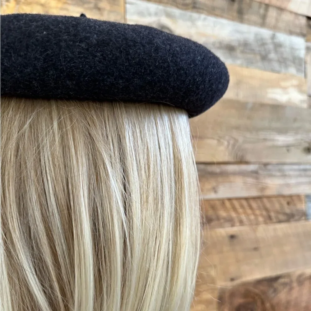 Chantaco impermeable Pure Laine made in France black Beret